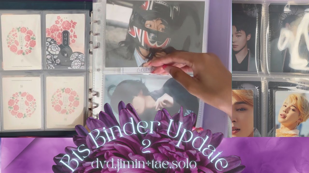 BTS Binder Update 2! Jimin/Tae, DVD/Concert, and Solo Binder (Golden,Layover,Dalmajung,MOTS&more)