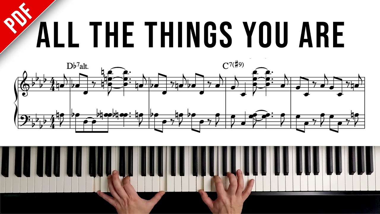 🎹 All The Things You Are | JAZZ PIANO Arrangement w/Reharmonization (Sheet Music PDF)