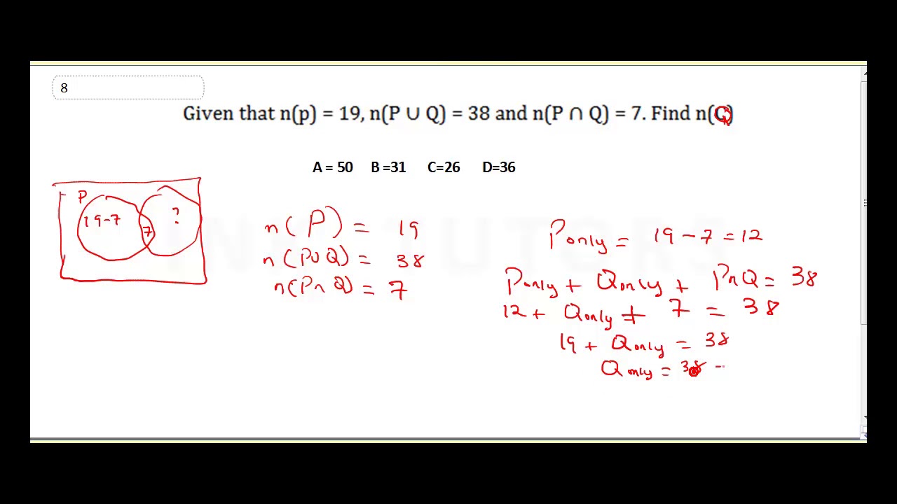 WAEC MATHS PAST QUESTION 2020. (WASSCE MATHS 2020)LIKELY WAEC MATHS PAST QUESTIONS 2020. SET THEORY