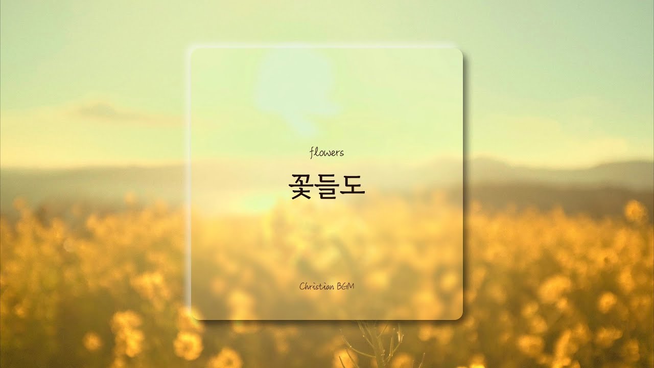 [1시간] 꽃들도 / flowers / CCM 피아노 연주🎹