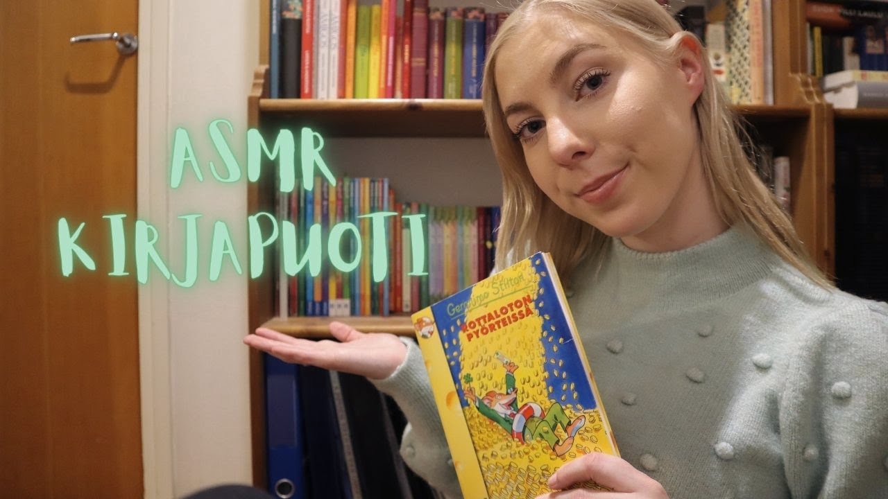 ASMR SUOMI - Roleplay iltasatukirjakauppa 📚