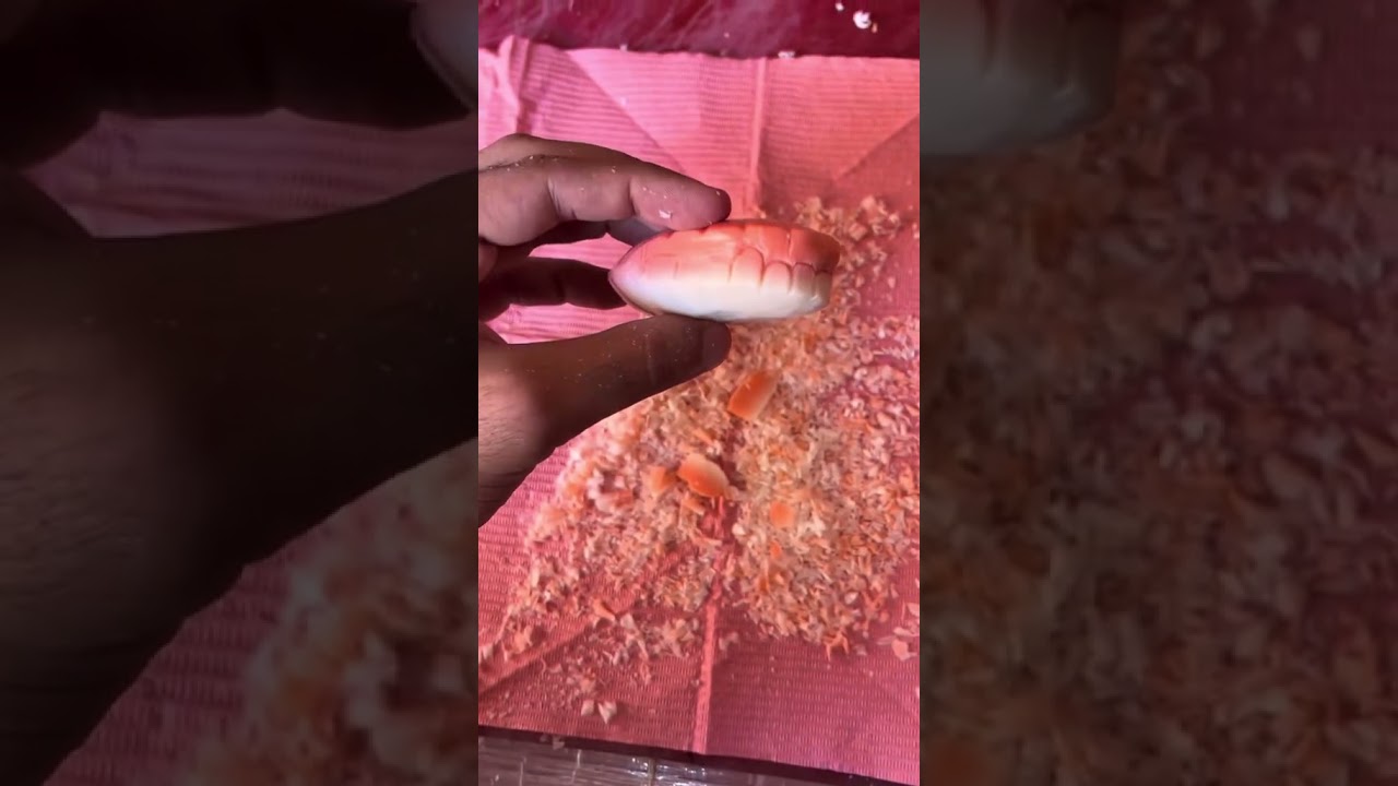 Tutorial dental soap carving 🧼#soapcarving #wax #dentist #dentaltechnician #carving #dental #fyp