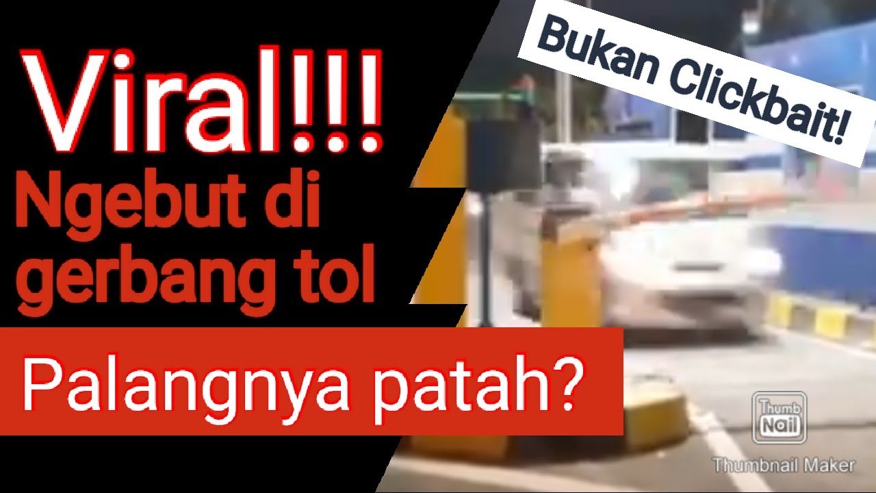 Viral! Video Mobil Ngebut di Pintu Tol Otomatis