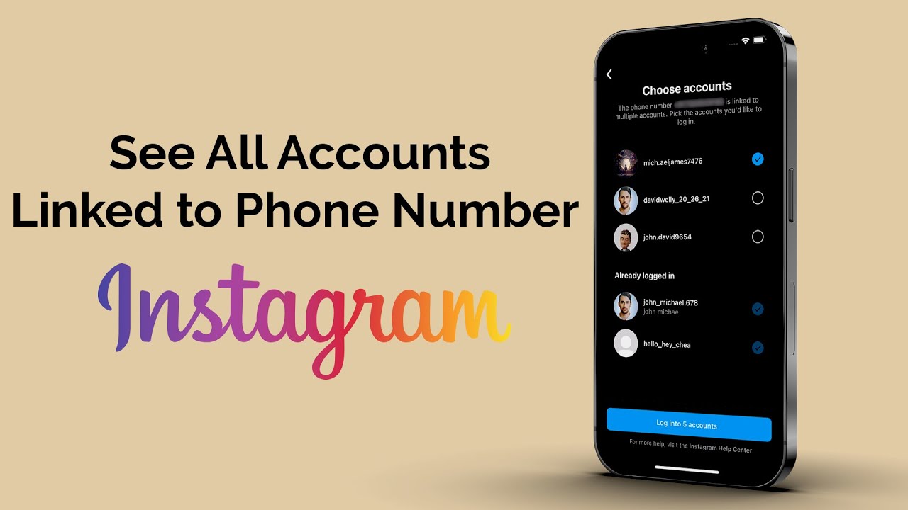 How to See All Instagram Accounts linked to Phone Number?