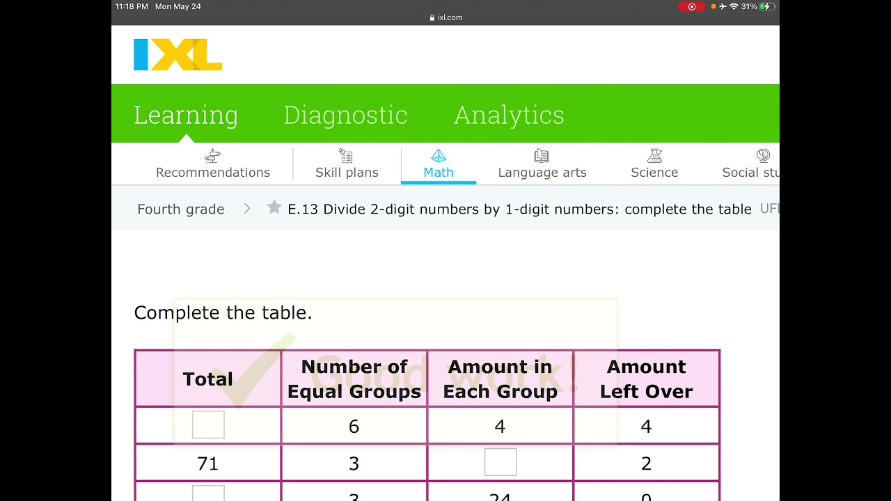 Grade 4 Math - IXL Grade 4: E.13