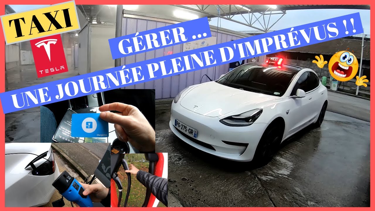 Une journée type (ou presque 😱) de Taxi en Tesla Model 3 !