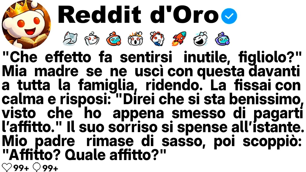[STORIA COMPLETA] «Come ci si sente a essere inutile, figlio?» ha riso mia madre davanti a tutta ...