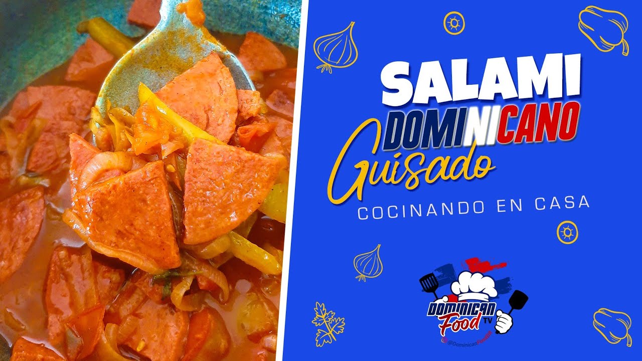 RECETA: Salami Dominicano Guisado l Cocinando en Casa 🏠😋