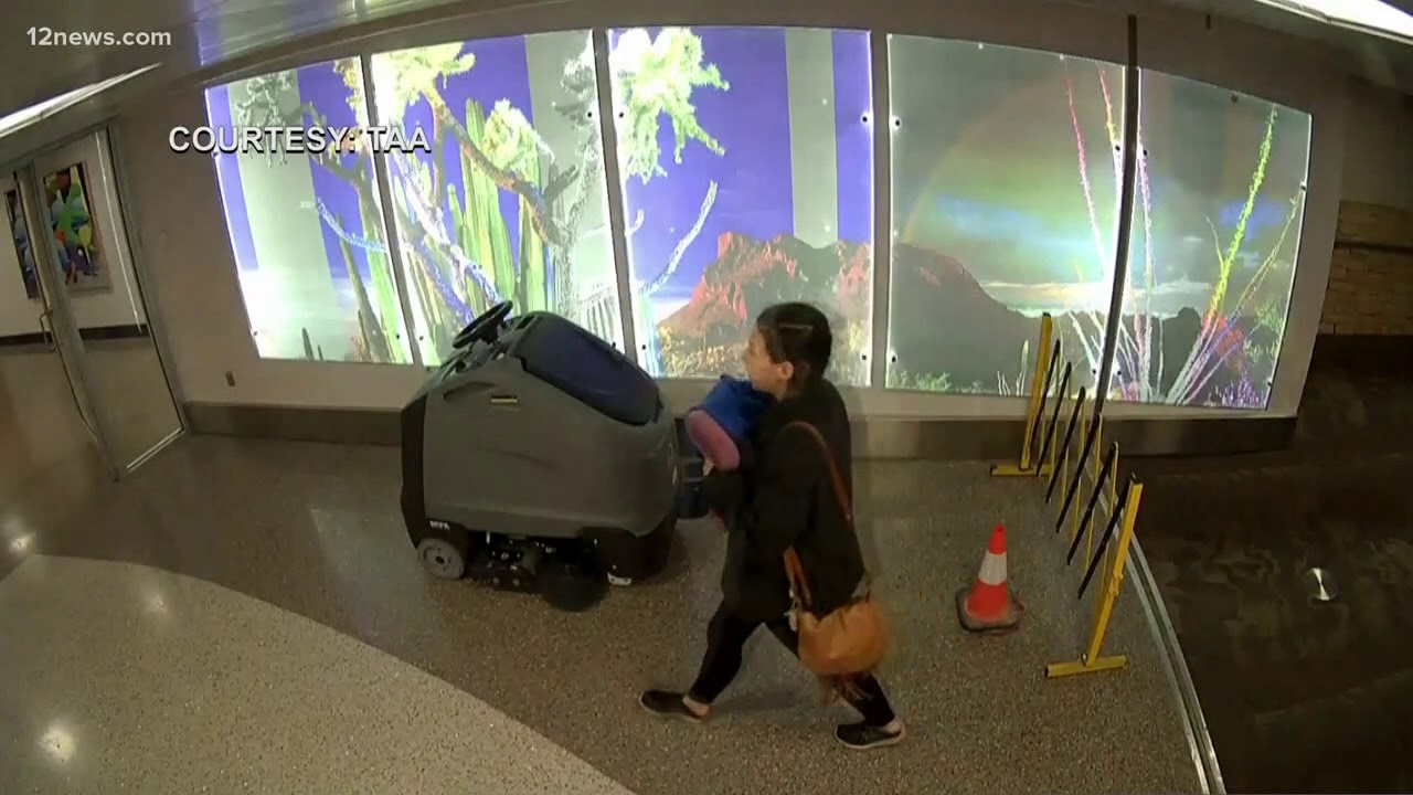 Video released of mother who left baby at Tucson Airport