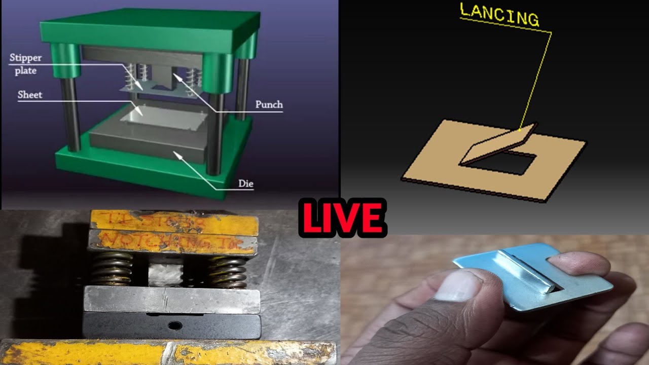 Lancing Operation || Notching Operation || Details Me Explain Live Press Shop || Tool Room || Die
