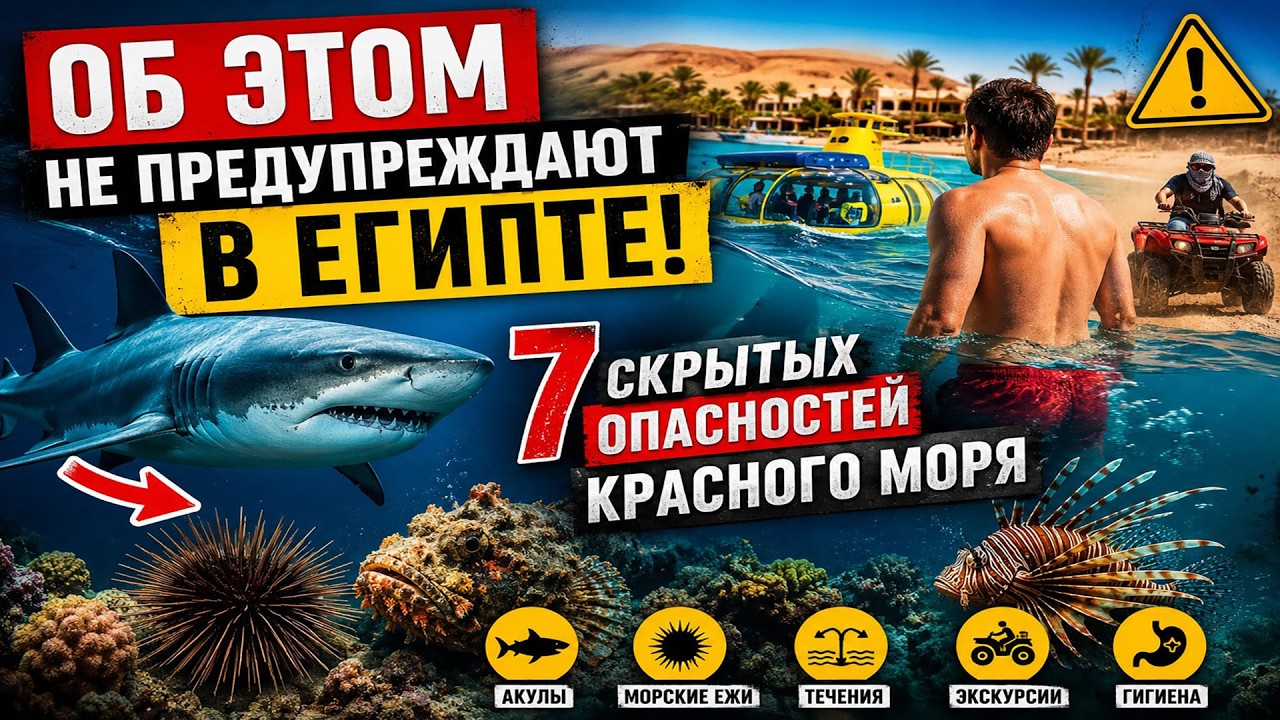 🇪🇬 Опасности Красного моря: что не рассказывают туристам, Gefahren des Roten Meeres