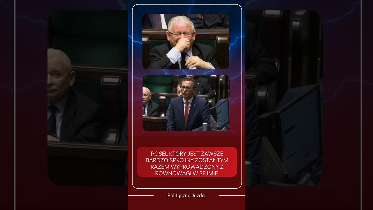 POSEŁ KT&Oacute;RY JEST ZAWSZE BARDZO SPOKOJNY ZOSTAŁ TYM RAZEM WYPROWADZONY Z R&Oacute;WNOWAGI W SEJMIE