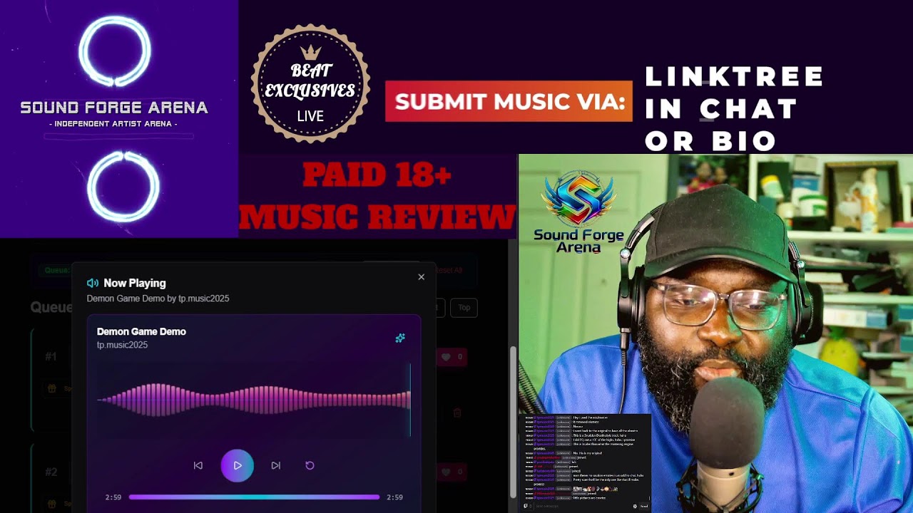 DAILY MUSIC REVIEW LIVE STREAM: ALL GENRES [This stream is for promotional purposes only]