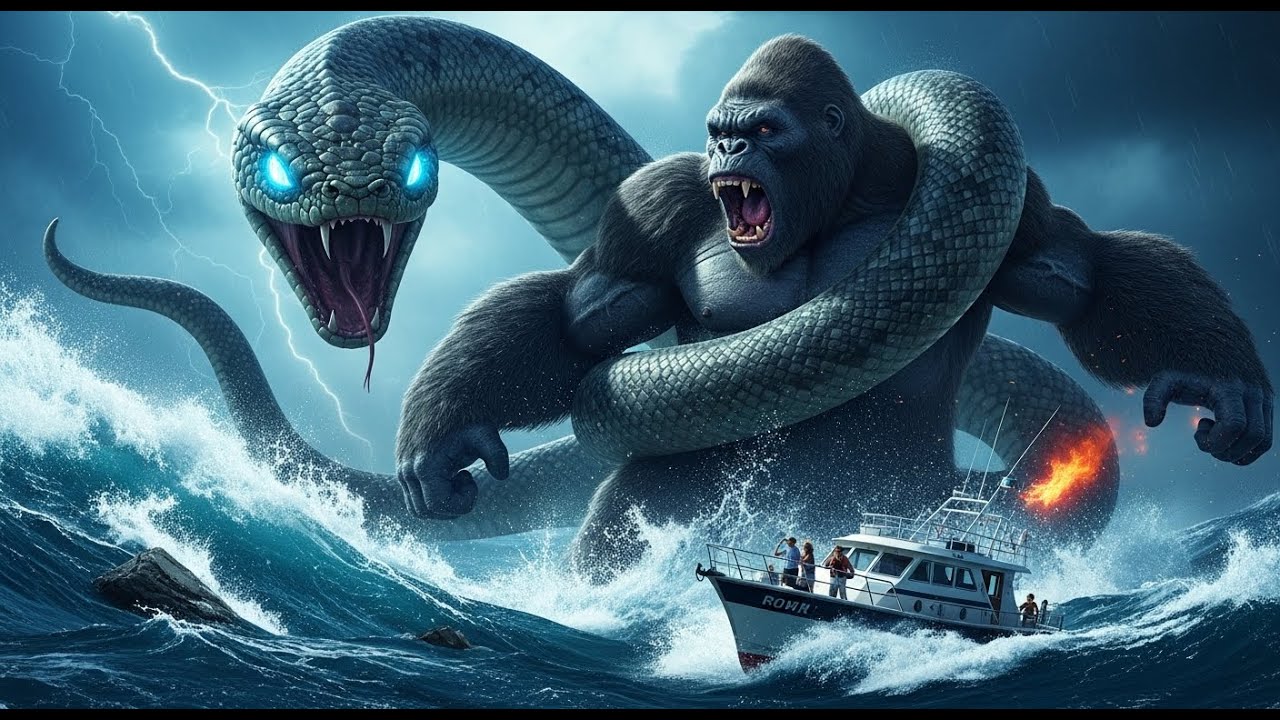 kong go kong fights the giant snake and other monsters