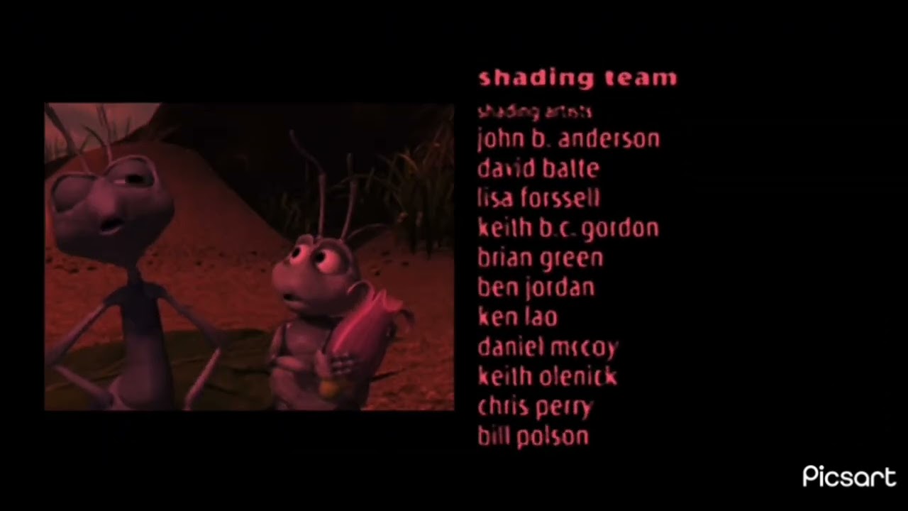 (FAKE) A Bug’s Life (1998) Lost Director’s Cut End Credits