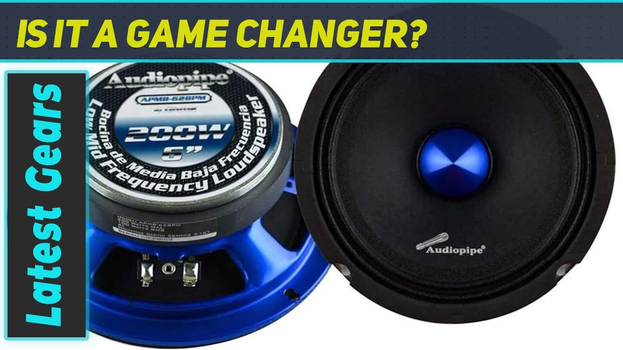Audiopipe APMB-628PM 6 Inch Coaxial Car Speaker: Unleash Powerful Sound on the Road
