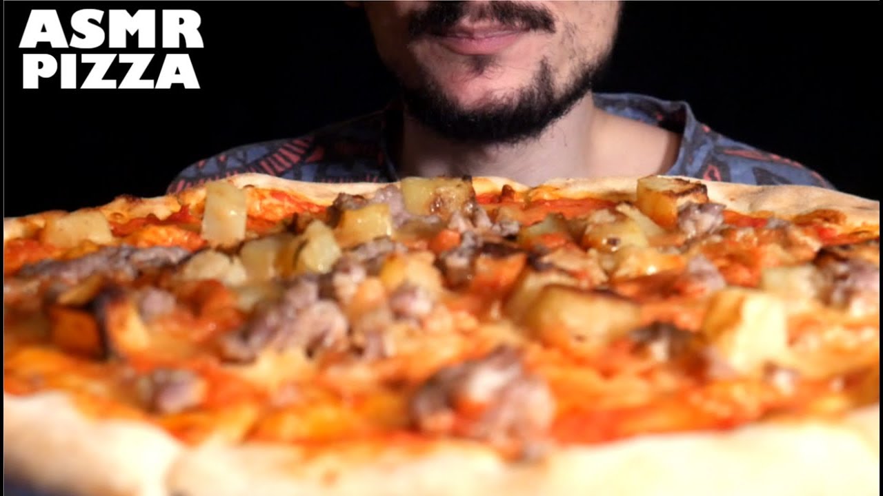 ASMR PIZZA ITALIAN HOMEMADE SAUSAGE + PATATOES EATING SOUNDS *MUKBANG ITA NO TALKING GERMAN FOOD 먹방