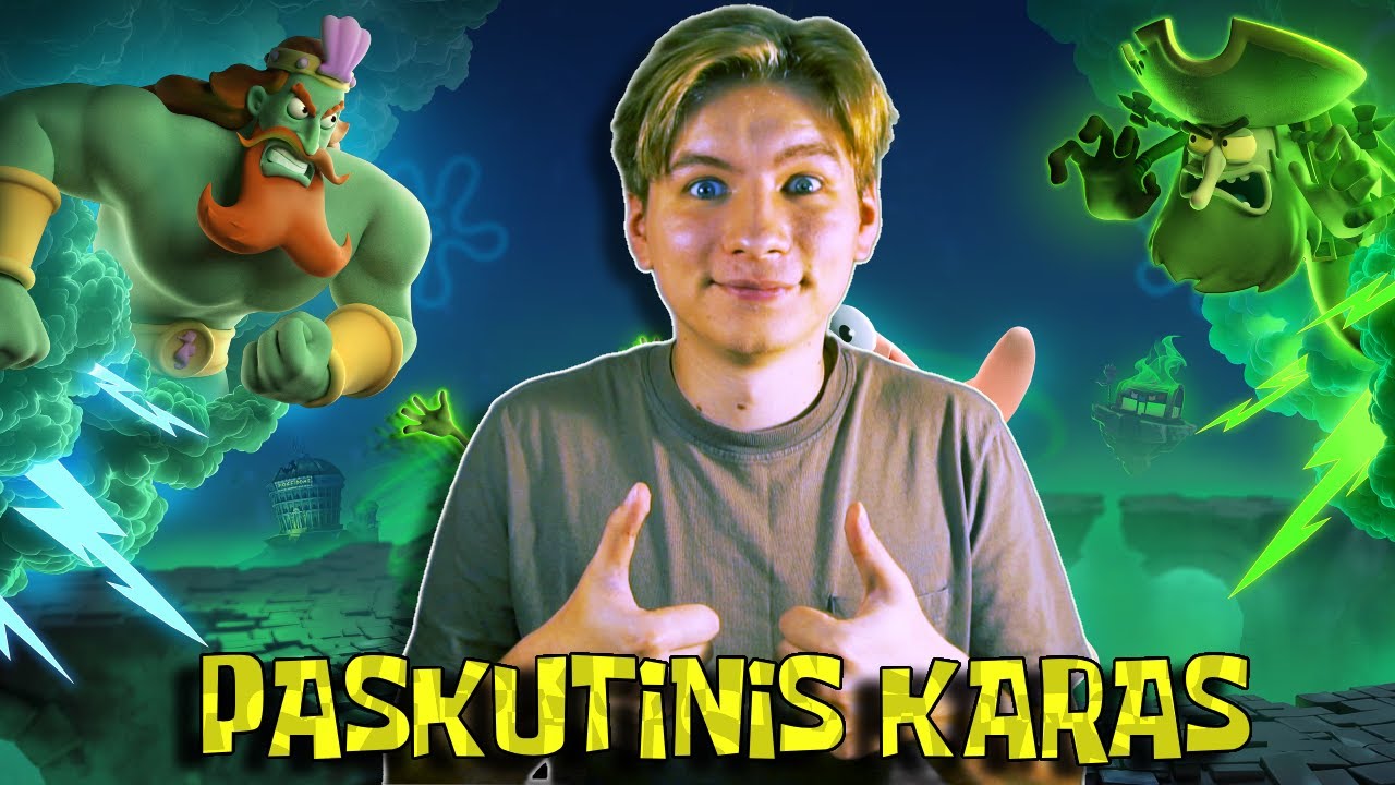 PABAIGA!! PASKUTINIS MŪŠIS| spongebob titans of the tide | PART#3