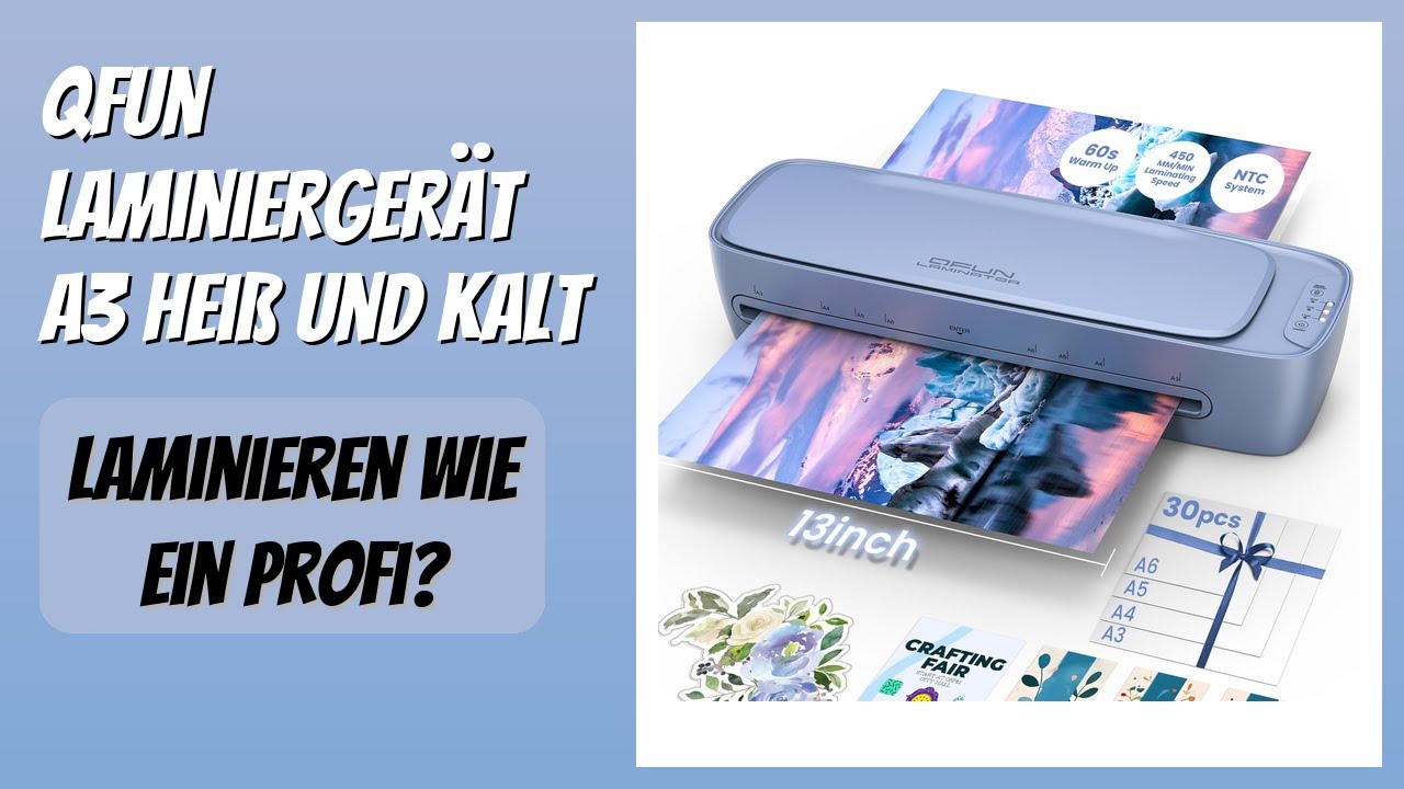 BEWERTUNG (2026): Qfun Laminiergerät A3 Heiß und Kalt. Infos
