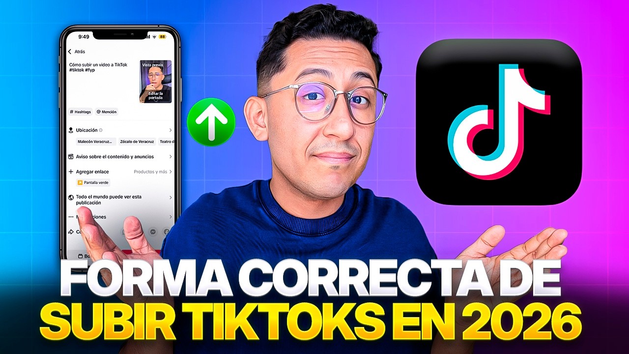 Cómo subir un VIDEO a TIKTOK - Correctamente 2026 ✅