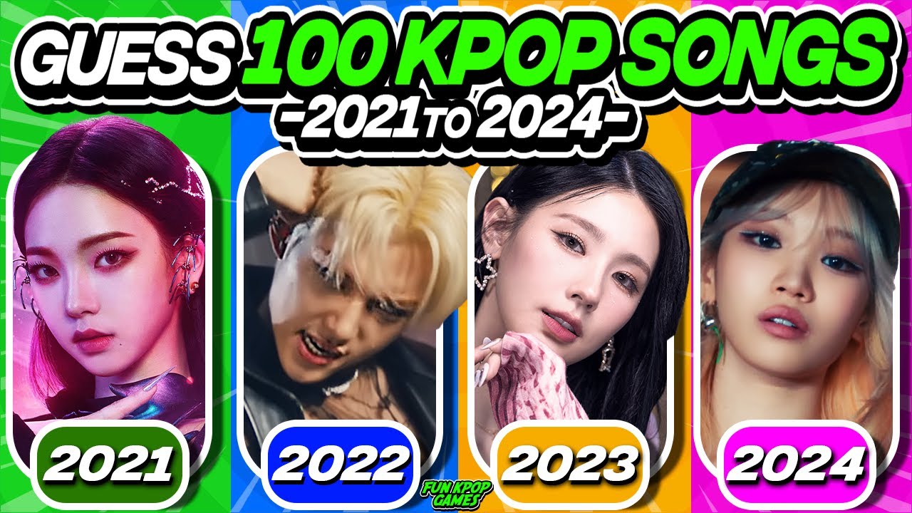 [ULTIMATE KPOP QUIZ] GUESS 100 KPOP SONGS FROM 2021 TO 2024 - FUN KPOP GAMES 2024