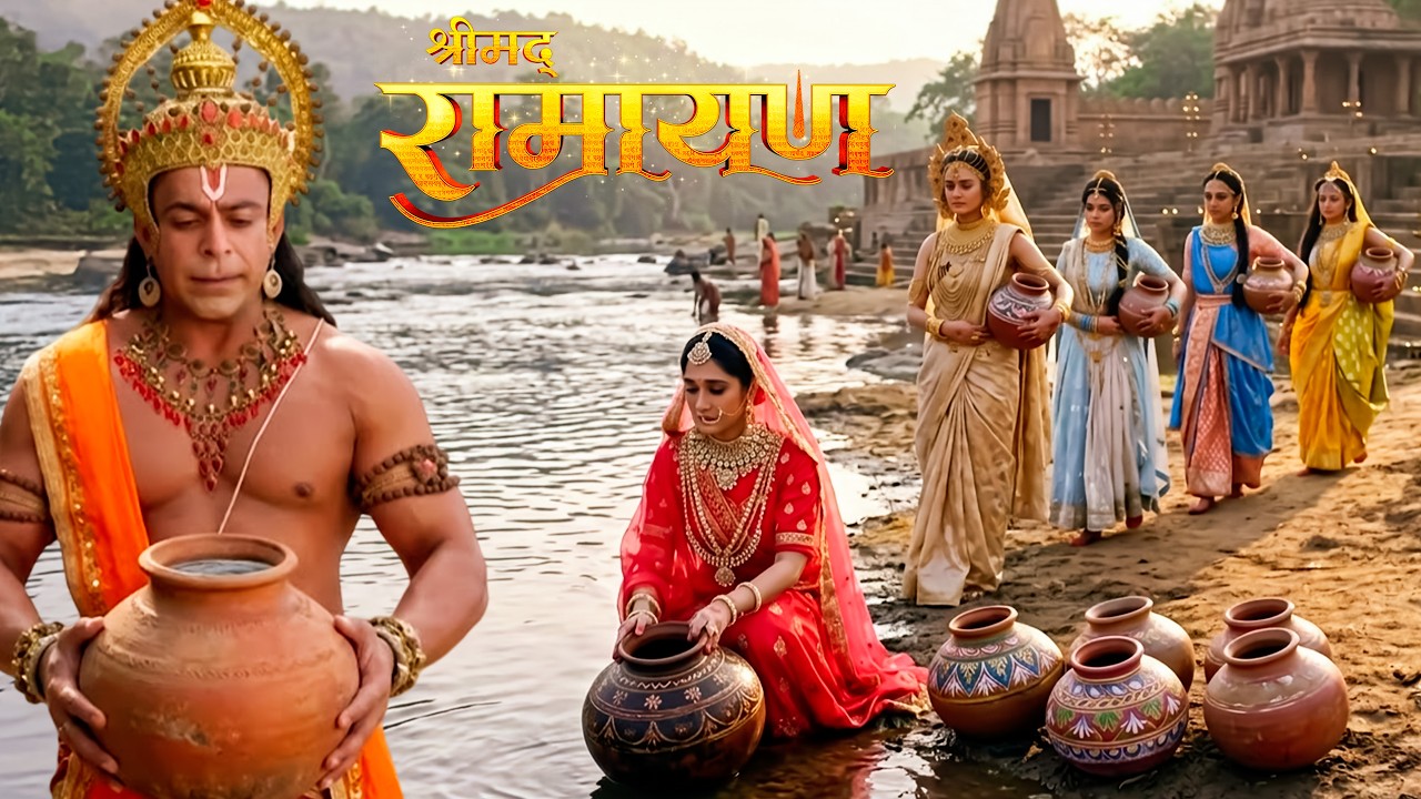 माता सीता और महिलाओं की मदद के लिए हनुमान ने उठाया जल। || Shrimad Ramayan | Full Episode ||