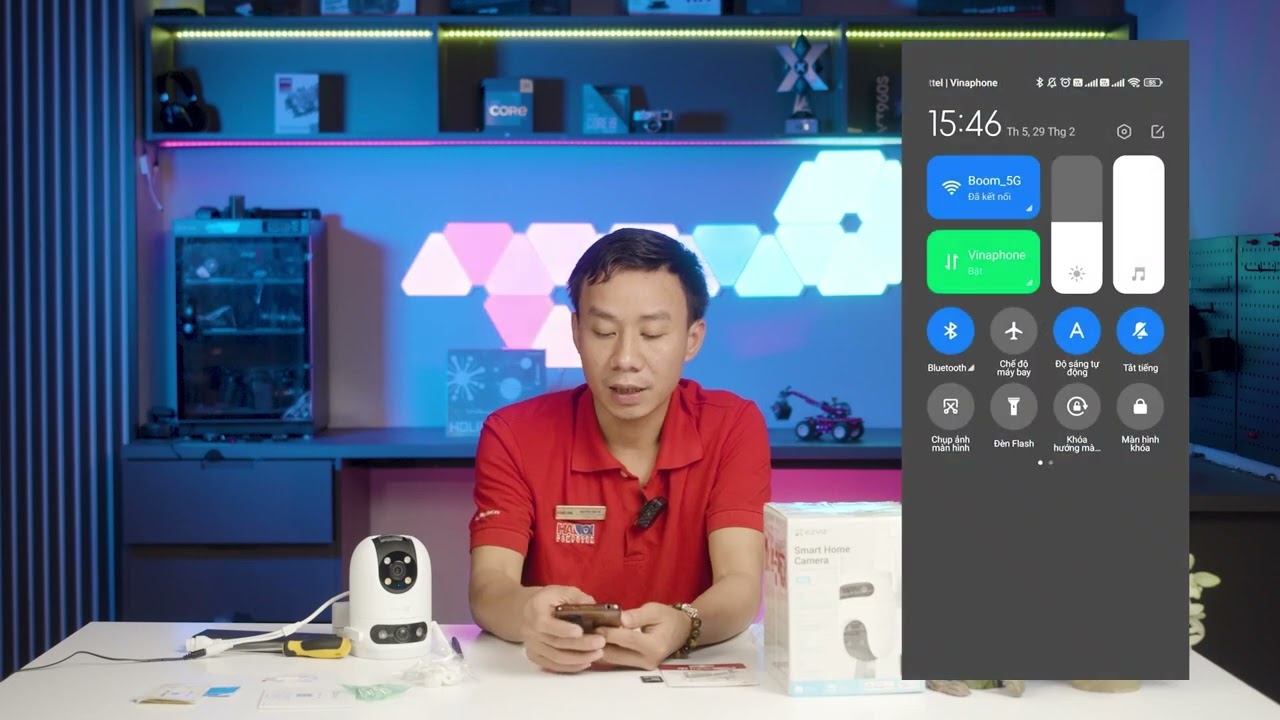 Hướng dẫn chi tiết cài đặt camera ezviz H9C ở trên điện thoại