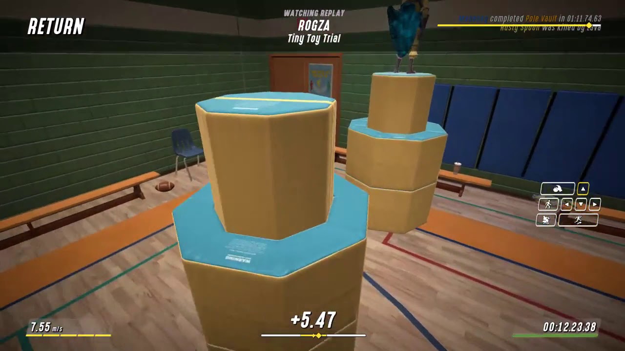 Hot Lava - Gym Class Tiny Toy Trial in 00:12.89