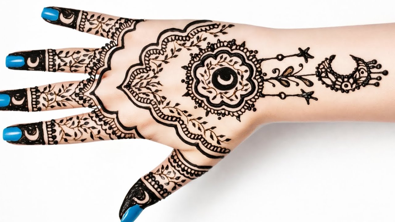 New Eid Mehndi Design 2026/Ramzan Eid Henna/Chand Mehndi/Eid Mubarak Mehndi/Mehrab Mehndi #eid #new