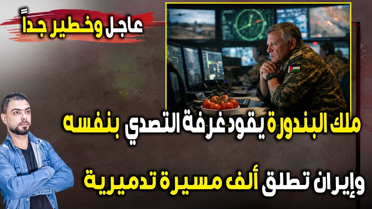 عاجل: ملك البندورة يقود غرفة التصدي بنفسه | وإيران تطلق ألف مسيرة تدميرية