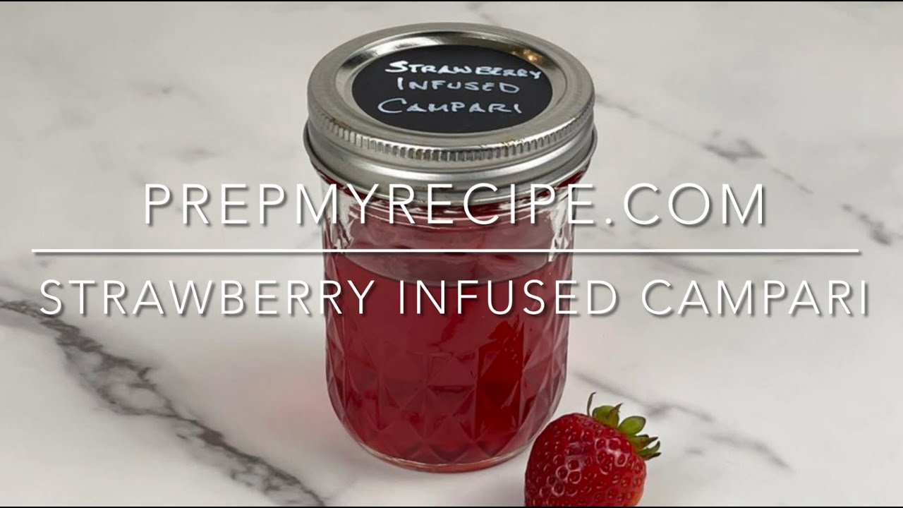 STRAWBERRY INFUSED CAMPARI - How to Make Strawberry Infused Campari!