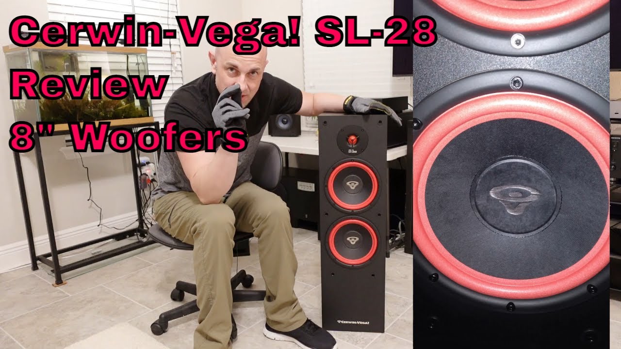 Cerwin-Vega!  SL-28 Review, Tower Speaker | Dual 8 inch Woofers | Home Theater Audio
