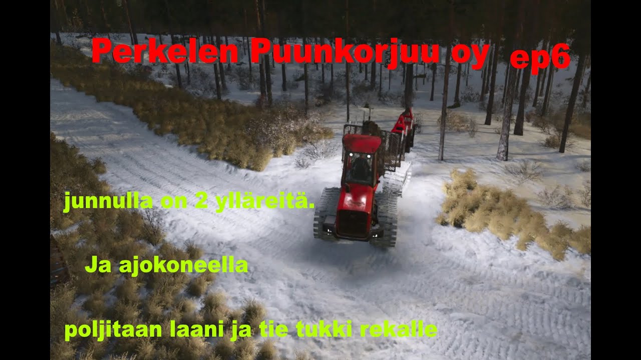 perkelen puunkorjuu ep6,Farmingsimulator25 kestääkö metsätien nytte? ja vähän uudistuksia on tullut.