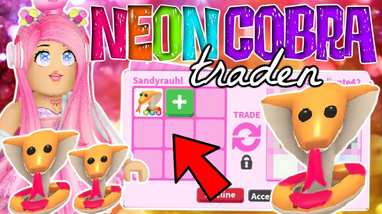 Wir TRADEN unsere NEON COBRA 🐍🌈 auf einem RICH SERVER 💸 Roblox Adopt Me! DEUTSCH