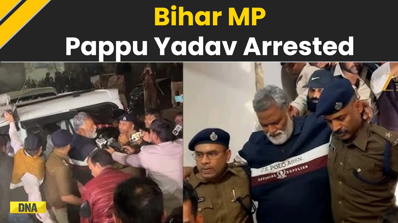 Bihar MP Pappu Yadav Arrested In Patna In 1995 Forgery Case After Late-Night Drama