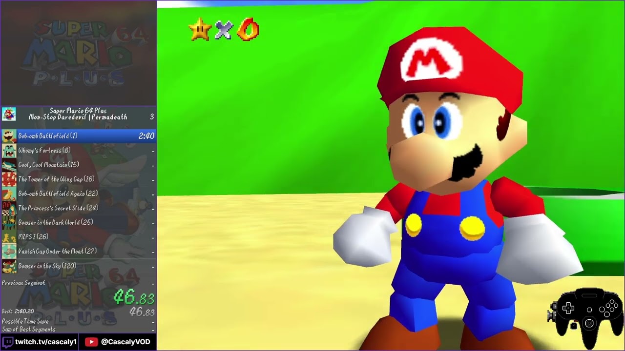 SM64 Plus – Non-Stop Daredevil | Permadeath (Casual Run) 🍄