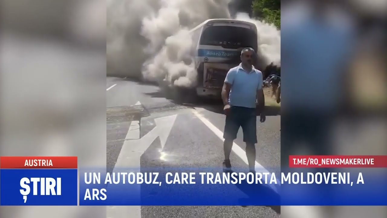 UN AUTOBUZ, CARE TRANSPORTA MOLDOVENI, A ARS