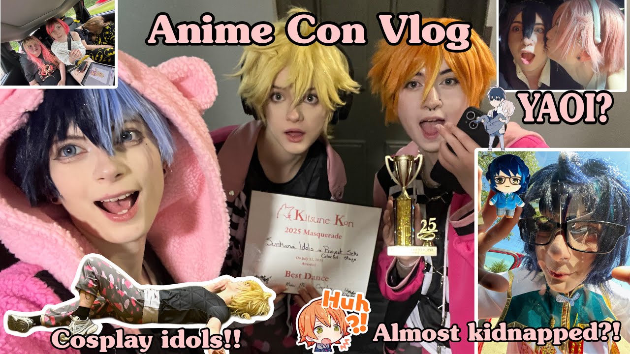 IDOLS, YAOI, BANANAS??! ~ Kitsune Kon 2025 Vlog