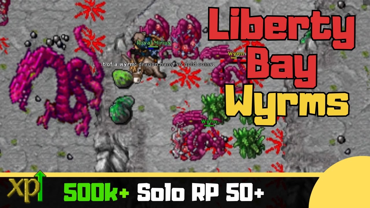 RP 50+ Vandura Wyrms [Tibia Solo Paladin]