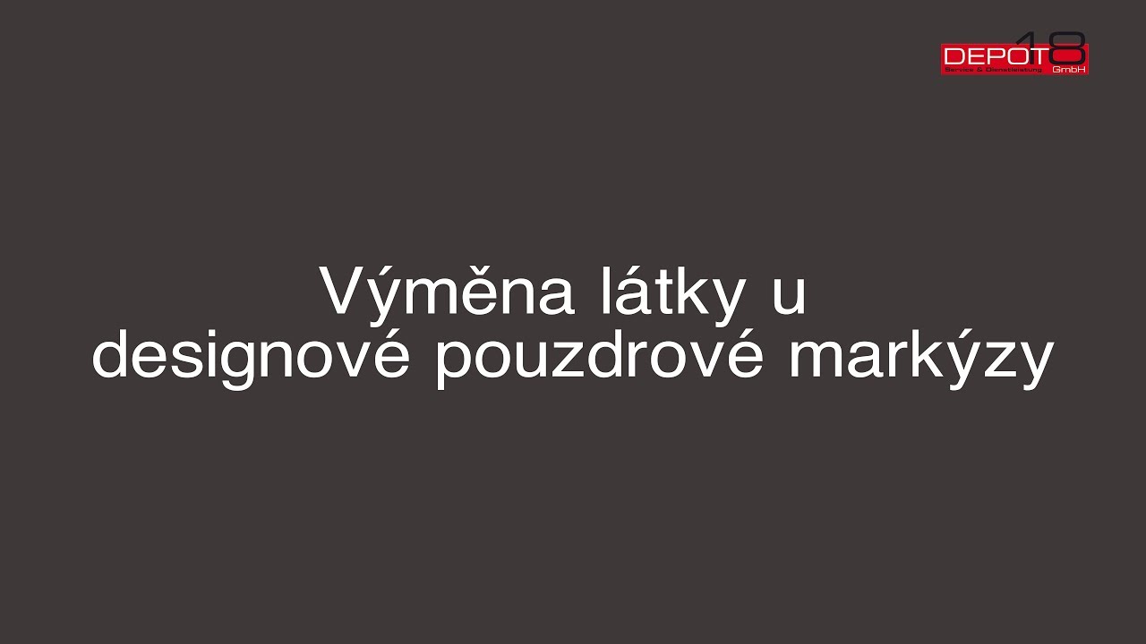 Výměna látky u designové pouzdrové markýzy
