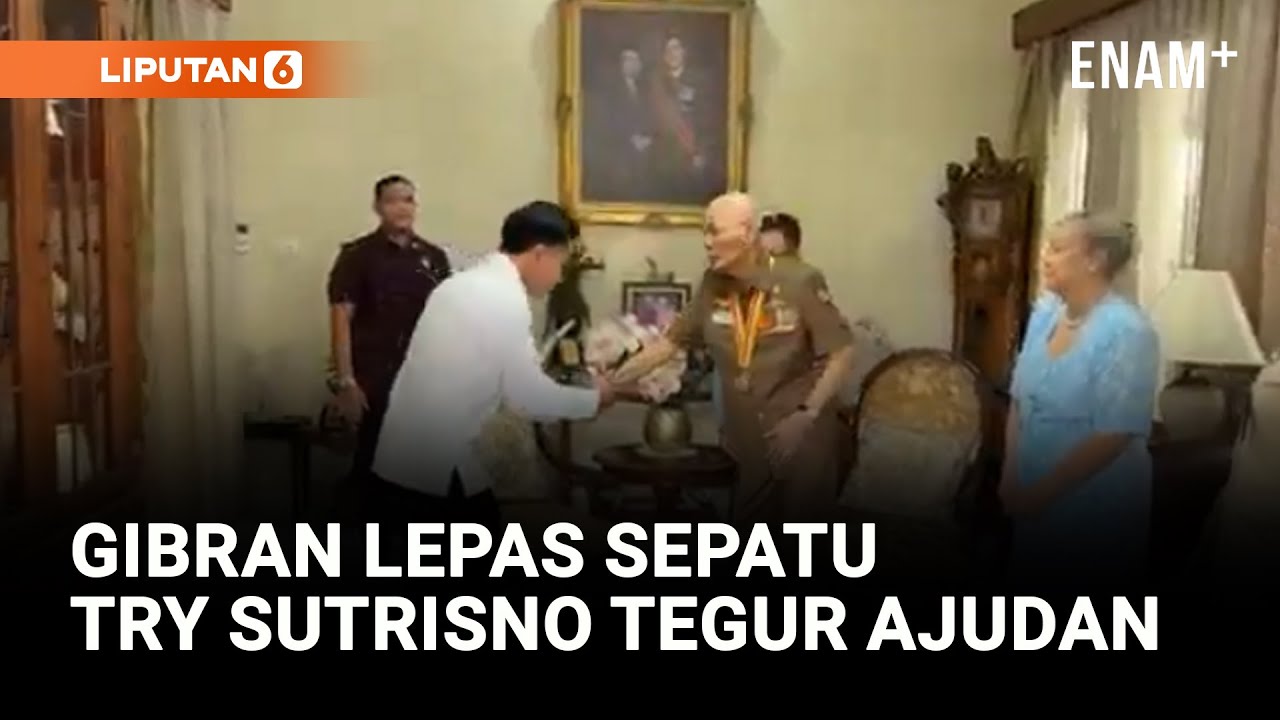 Jenderal TNI Try Sutrisno Tegur Ajudan Wapres Lihat Gibran Buka Sepatu: Ini Bukan Masjid | Liputan6