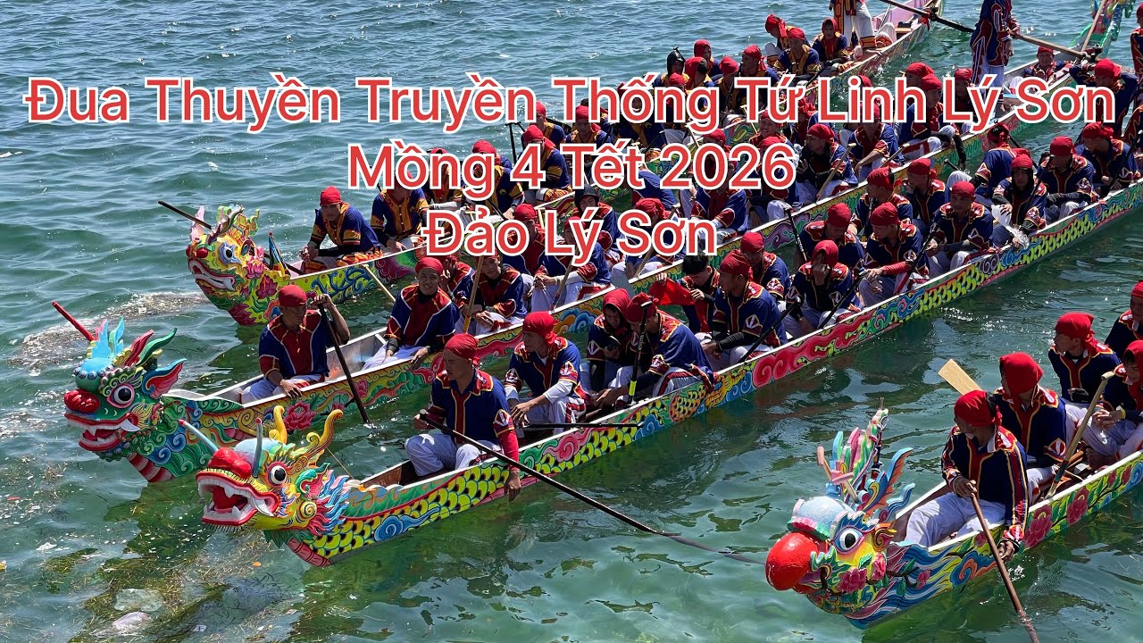 Đua Thuyền Truyền Thống - Mồng 4 Tết 2026 - Đảo lý sơn 