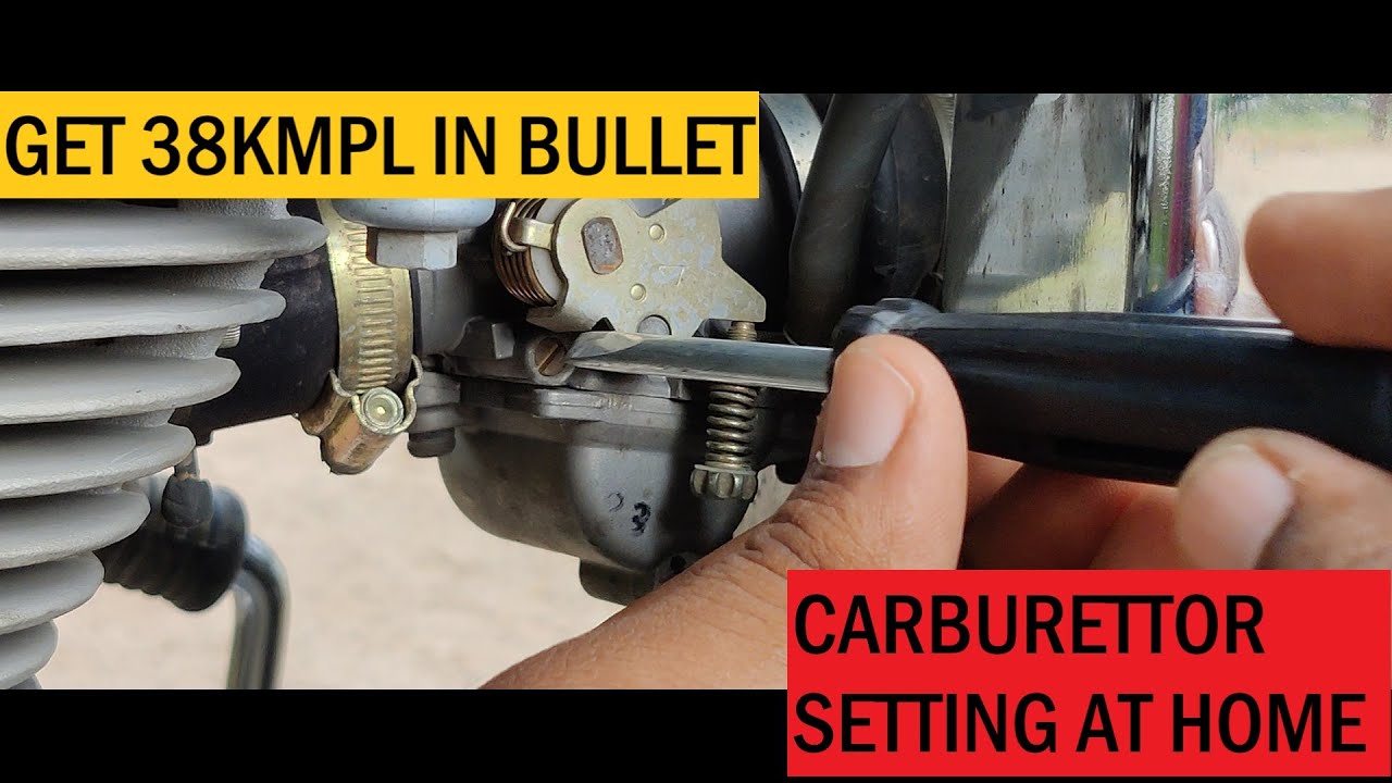 I got 38 KMPL on my bullet with this trick |  Carburettor adjustment | Telugu | (Subtitles included)