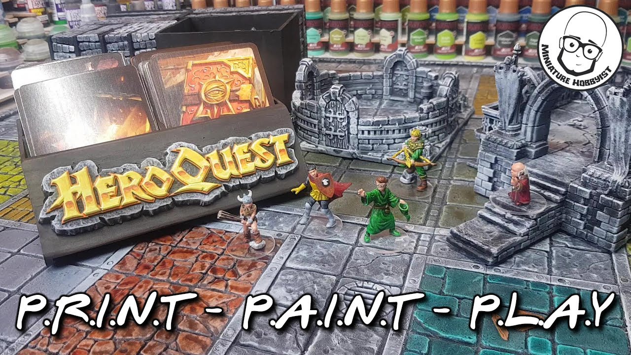 How to Make and Speedpaint an EPIC 3D Printed HeroQuest Board