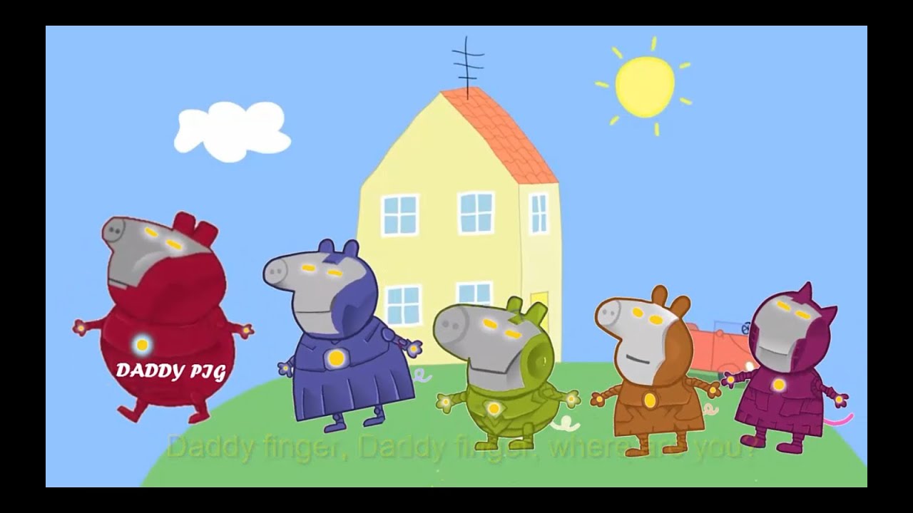 Finger Family Peppa Pig Iron Man | Nursery Rhymes for Children
