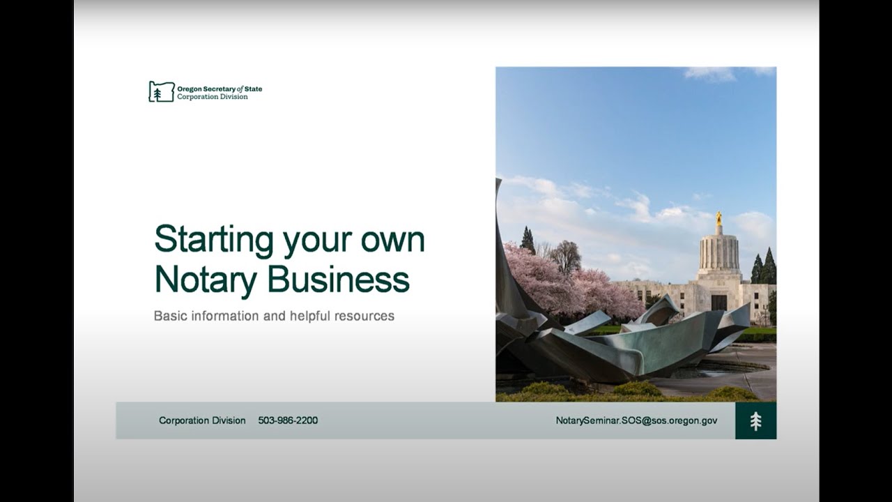 Starting a Notary Business