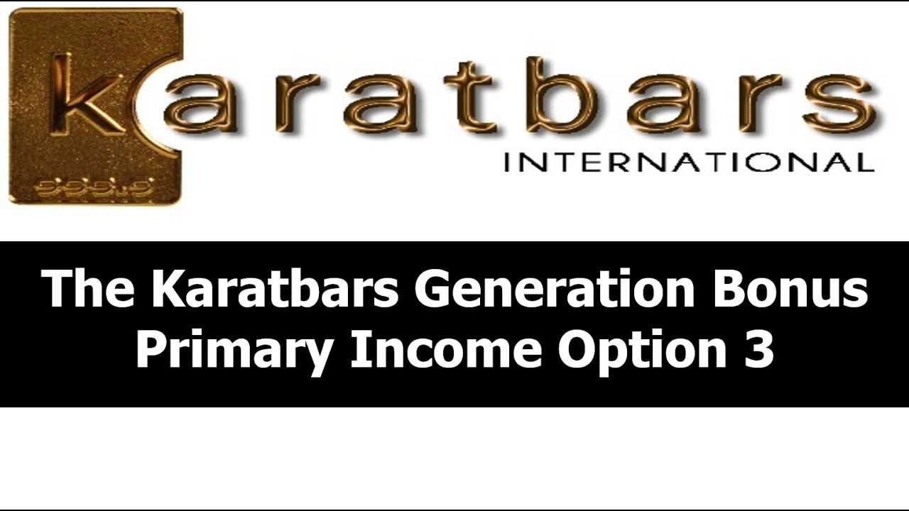 Karatbars How Income Is Earned | Generation Bonus