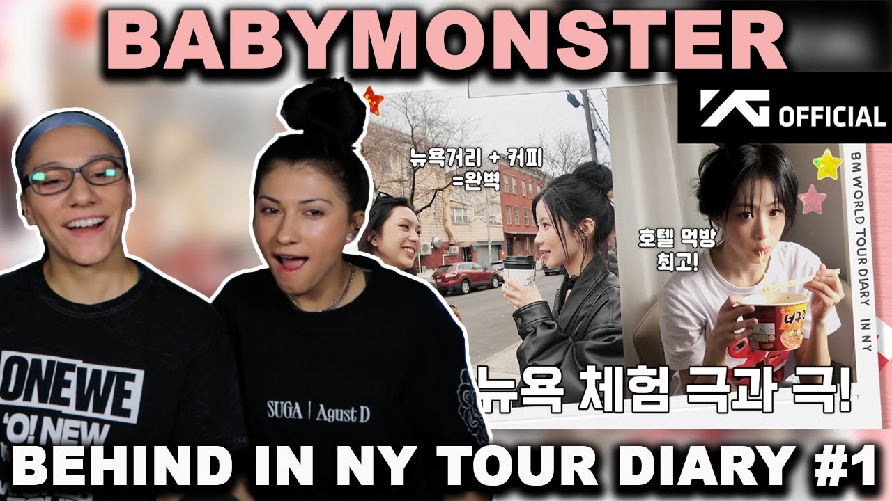 😈*REACTION* BABYMONSTER - [HELLO MONSTERS] BEHIND in NY #1 | WORLD TOUR DIARY