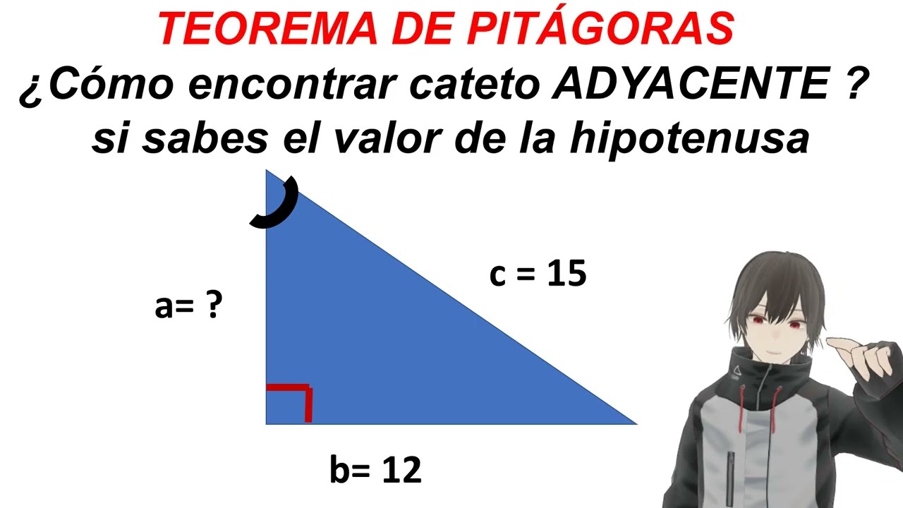 Como calcular el cateto Adyacente de un triangulo