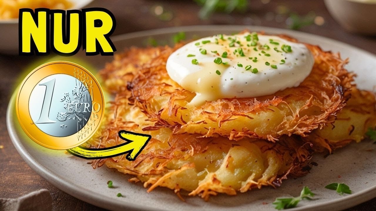 Nur Kohl und Kartoffeln. Unglaublich knusprig, nur 2 Zutaten. Wei&szlig;kohl R&ouml;sti Rezept. Probiert es aus